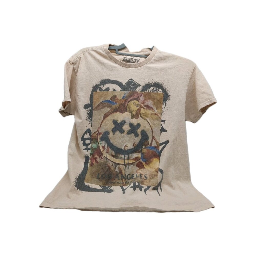 Popular Poison T Shirt Los Angeles Size Medium Graffiti Short Sleeve READ